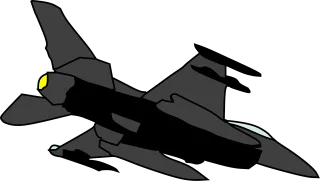 Plane Fighter Military Stickdatei