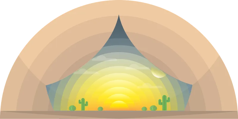 Sunrise Sun Sunset Stickdatei – Natur