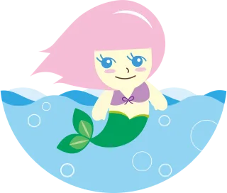 Mermaid Fairytale Ocean Stickdatei