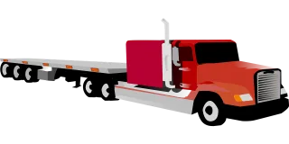 Truck Transport Multi-axle Stickdatei