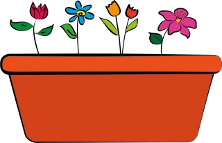 Flowerpot Flower Flower background Stickdatei – Blumen
