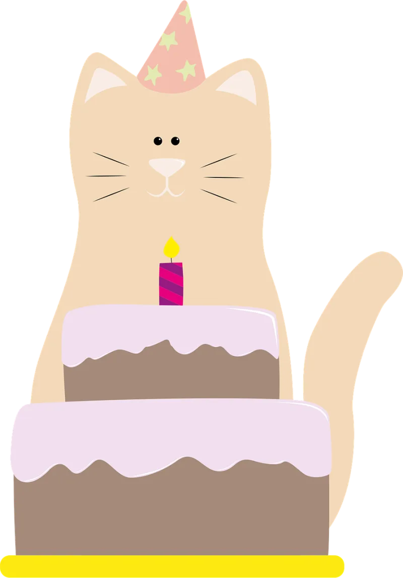 Cat Pie Birthday cake Stickdatei – Essen & Trinken