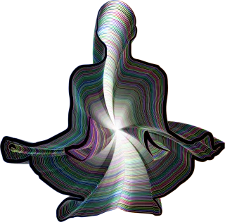Meditation Yoga Silhouette Stickdatei