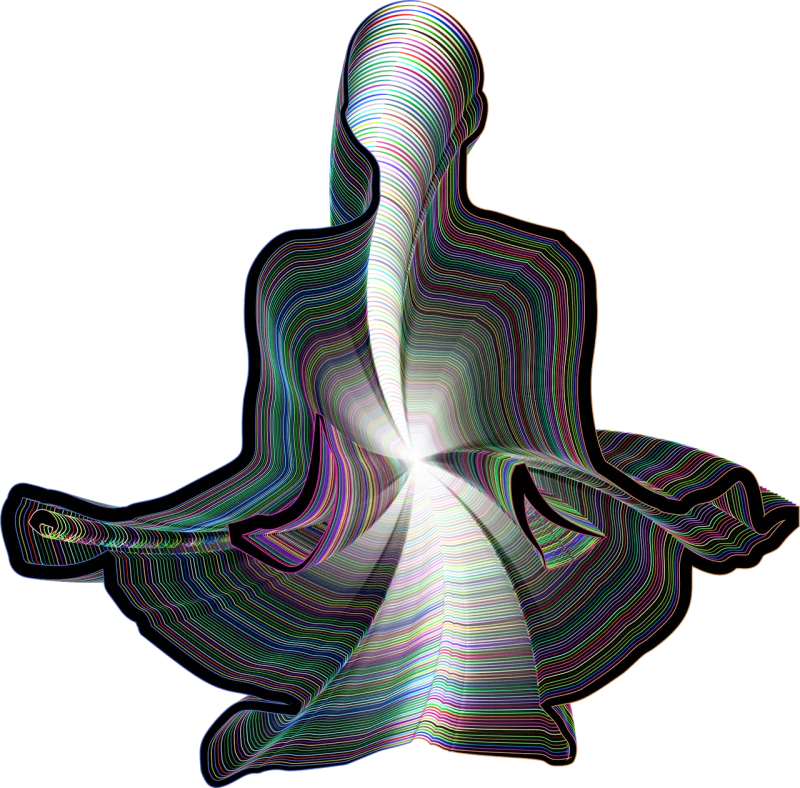 Meditation Yoga Silhouette Stickdatei – Sport