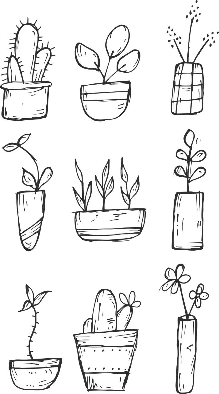Flowers črepník Nature Stickdatei – Natur