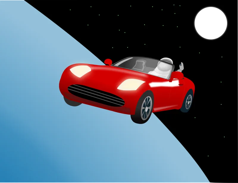 Car Roadster Space Stickdatei – Natur