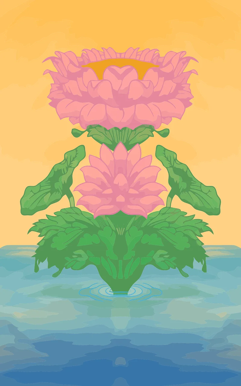 Lotus Flower wallpaper Nature Stickdatei – Blumen
