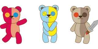 Teddy bear Doll Bear Stickdatei – Kinder