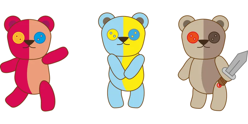 Teddy bear Doll Bear Stickdatei – Kinder