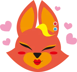 Emoji Fox Emoticon Stickdatei