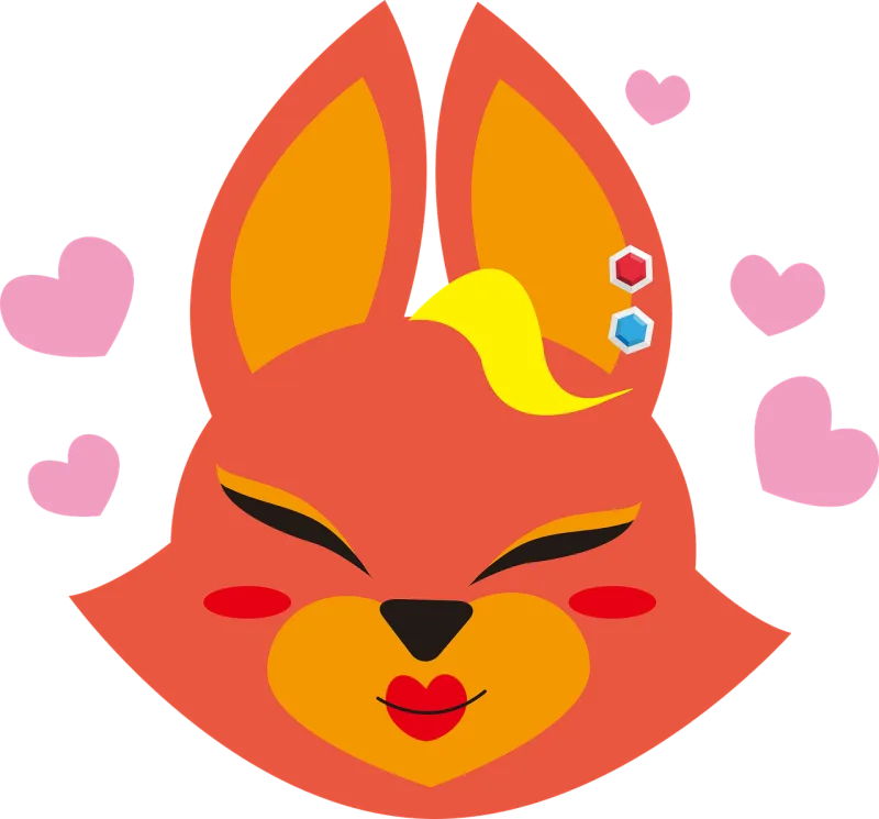 Emoji Fox Emoticon Stickdatei – Tiere