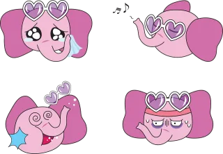 Elephant Manga Animal Stickdatei