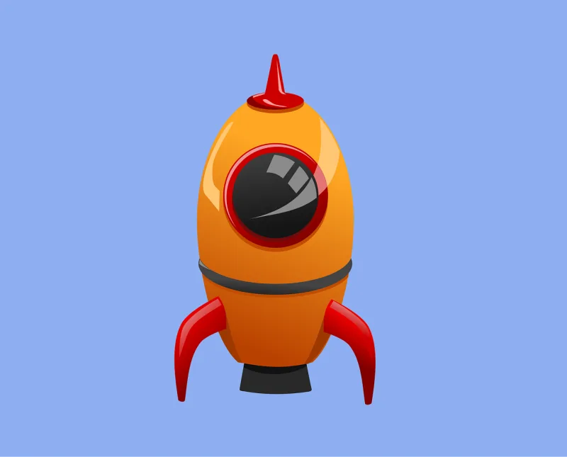 Rocket Vehicle Spaceship Stickdatei – Kinder