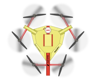 Drone Hexacopter Copter Stickdatei