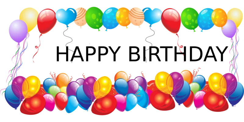 Happy birthday Balloons Party Stickdatei – Kinder