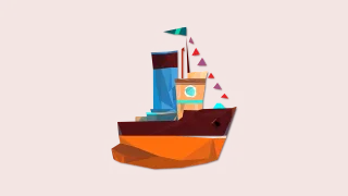 Boat Ship Swim Stickdatei