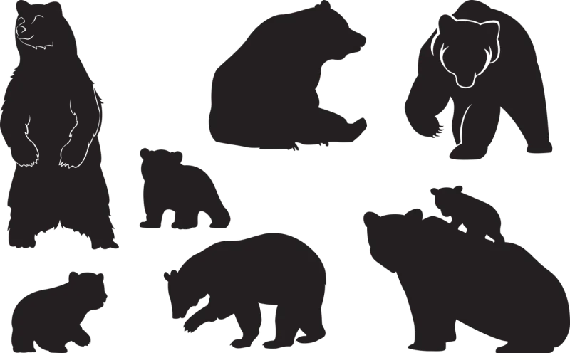 Bear Cub Animal Stickdatei – Tiere