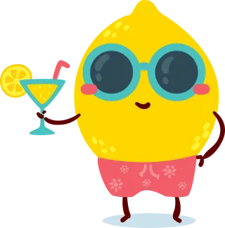 Summer Yellow Lemon Stickdatei