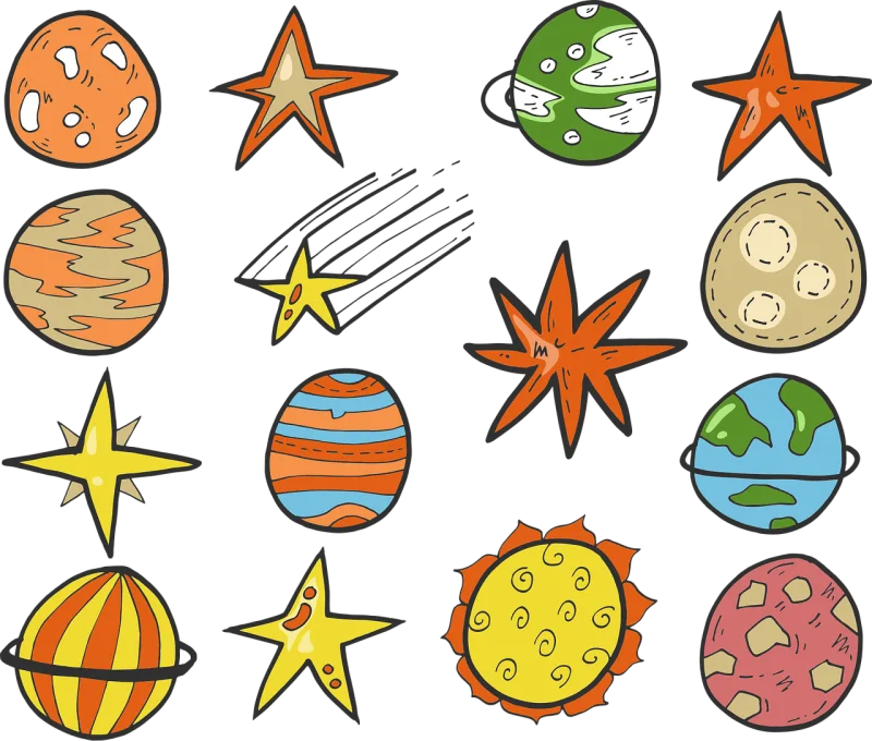 Stars Planets The universe Stickdatei – Natur