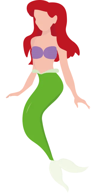 Mermaid Sea Ariel Stickdatei