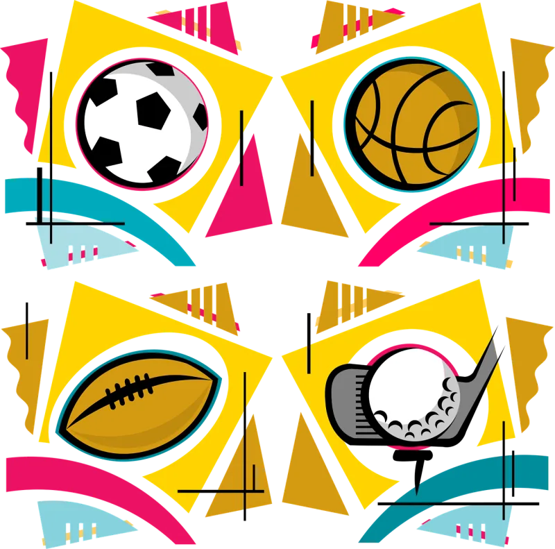 Sports Ball Artwork Stickdatei – Sport