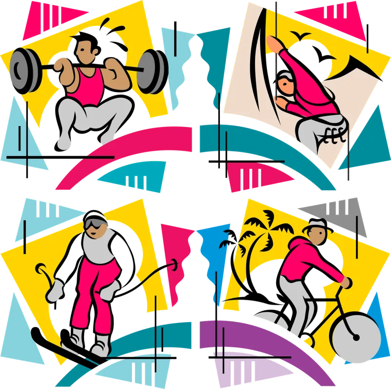 Sports Athlete Workout Stickdatei – Sport