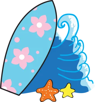 Surfing Ocean Waves Stickdatei