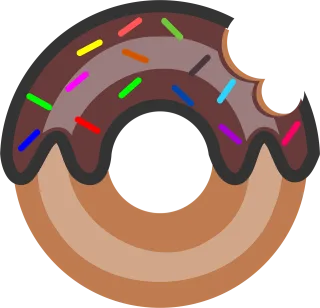 Doughnut vector art Doughnut 2d art Doughnut svg file Stickdatei