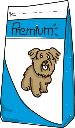 Dog Food Puppy Stickdatei