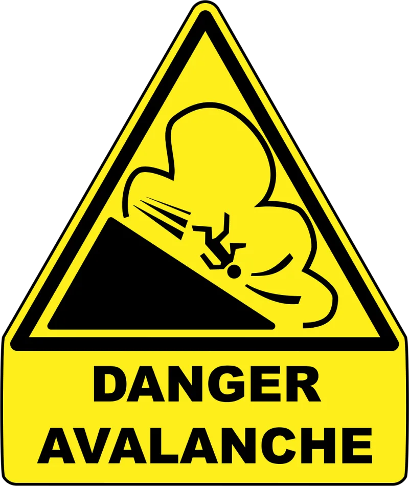 Avalanche Snow Mountains Stickdatei – Sport