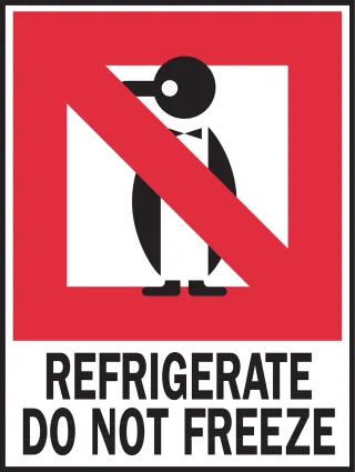 Penguin Warning Packaging Stickdatei