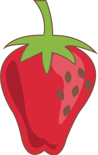 Strawberry Fruit Food Stickdatei