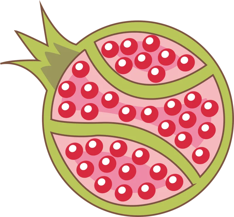Pomegranate Fruit Food Stickdatei – Essen & Trinken