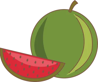 Watermelon Fruit Food Stickdatei