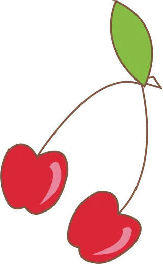 Cherry Fruit Food Stickdatei