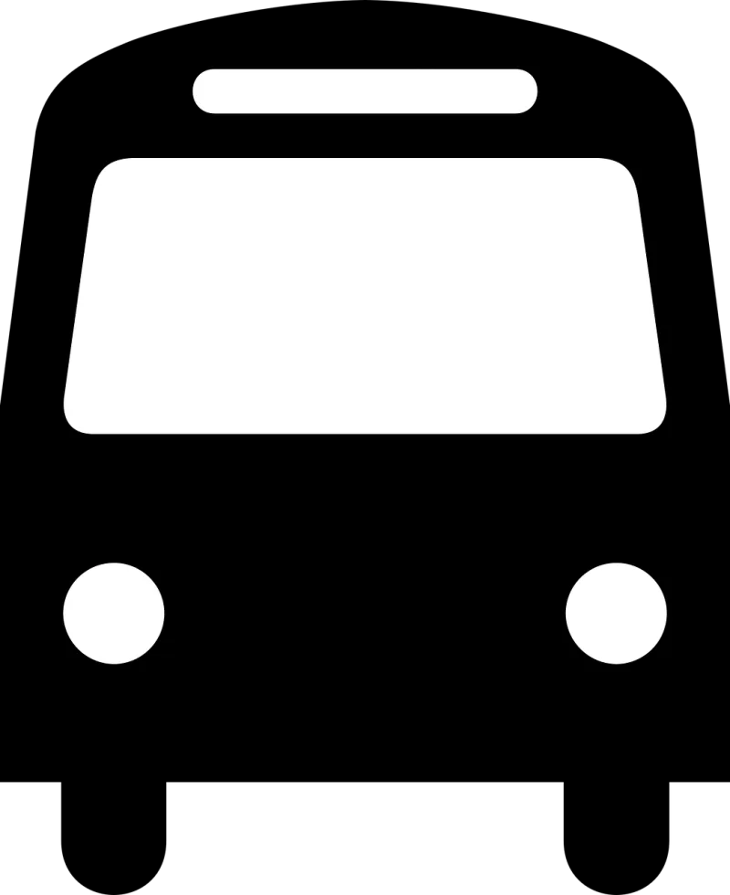 Bus Silhouette Transportation Stickdatei – Fahrzeuge