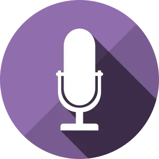 Icon Microphone Shadow Stickdatei – Musik
