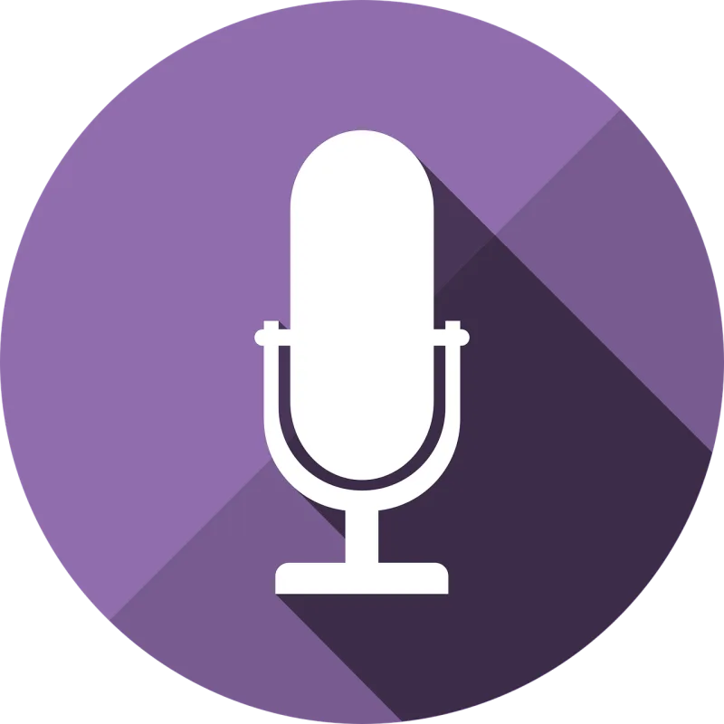 Icon Microphone Shadow Stickdatei – Musik