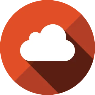 Icon Cloud Hosting Stickdatei