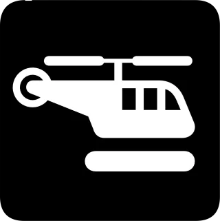 Transportation Air Heliport Stickdatei