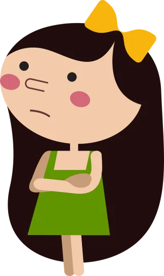 Cute Girl Child Stickdatei – Kinder