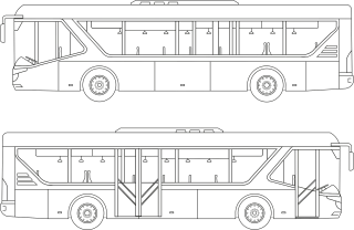 Bus Auto Vehicle Stickdatei