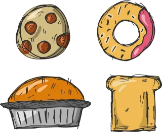 Pie Keks Dessert Stickdatei
