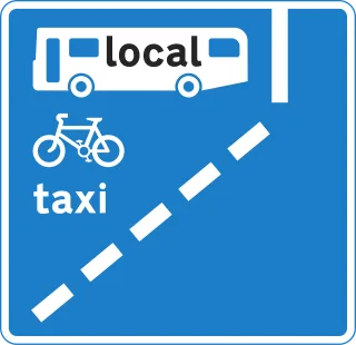 Ahead Bus Lane Stickdatei