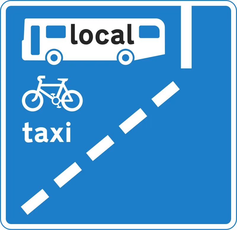 Ahead Bus Lane Stickdatei – Fahrzeuge