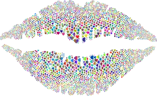 Lips Hearts Love Stickdatei