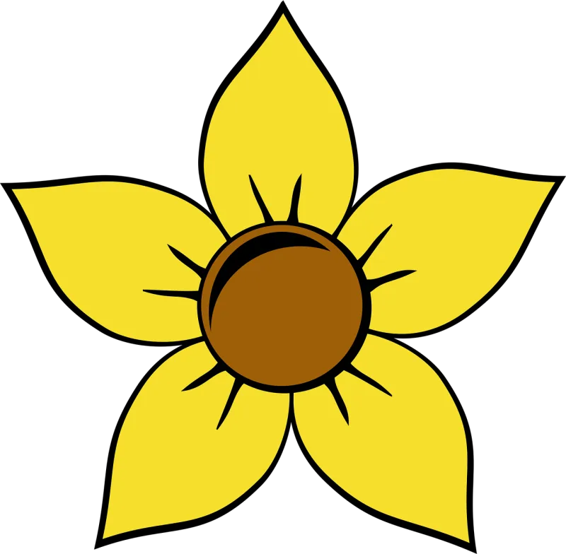 Fleu Sunflower Yellow Stickdatei – Blumen