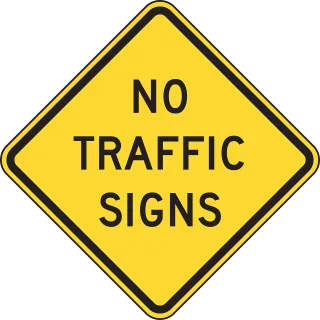 No traffic signs Ahead No roadsign Stickdatei