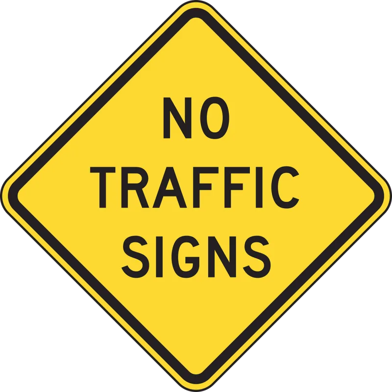 No traffic signs Ahead No roadsign Stickdatei – Kinder