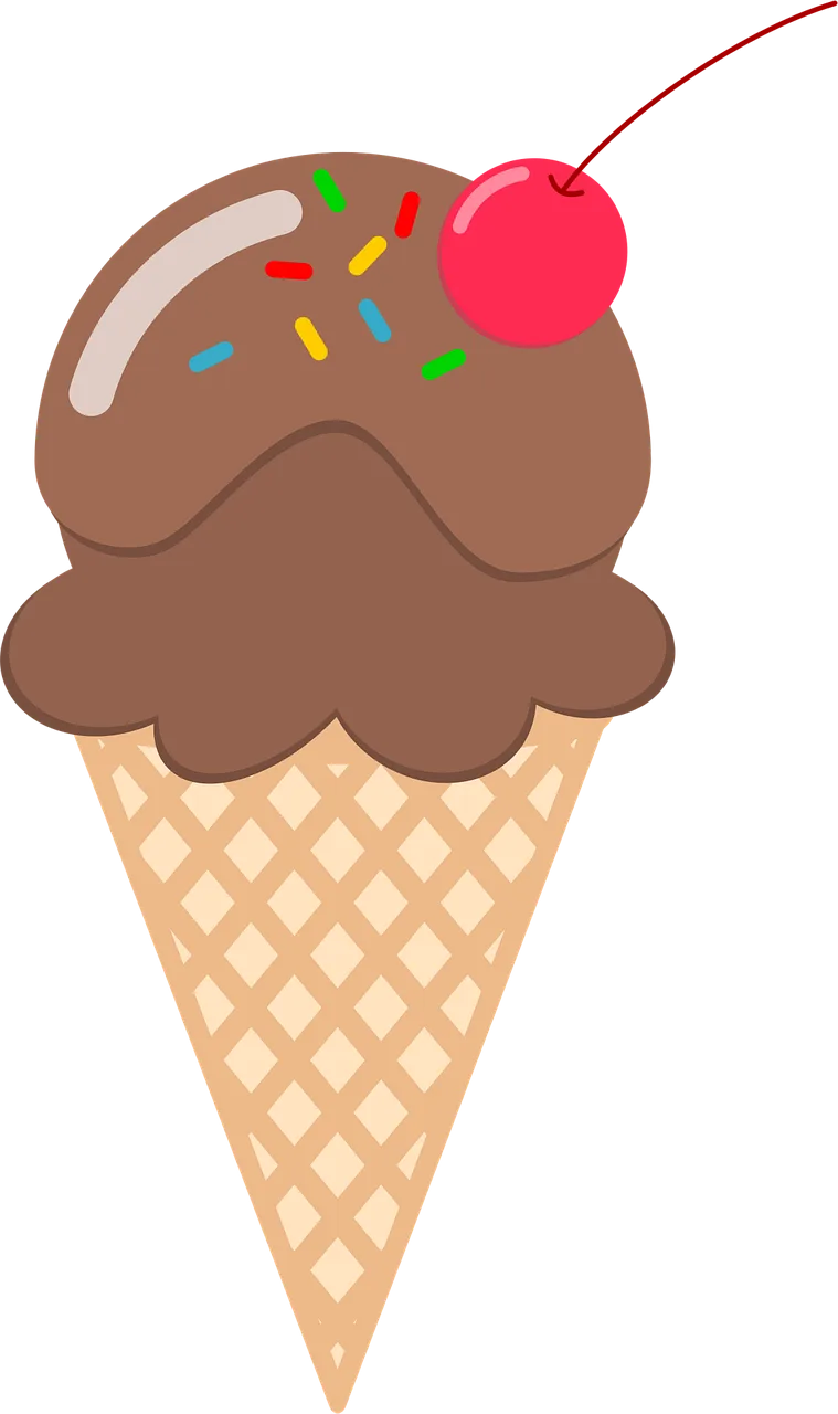 Ice cream Chocolate Cone Stickdatei – Kinder
